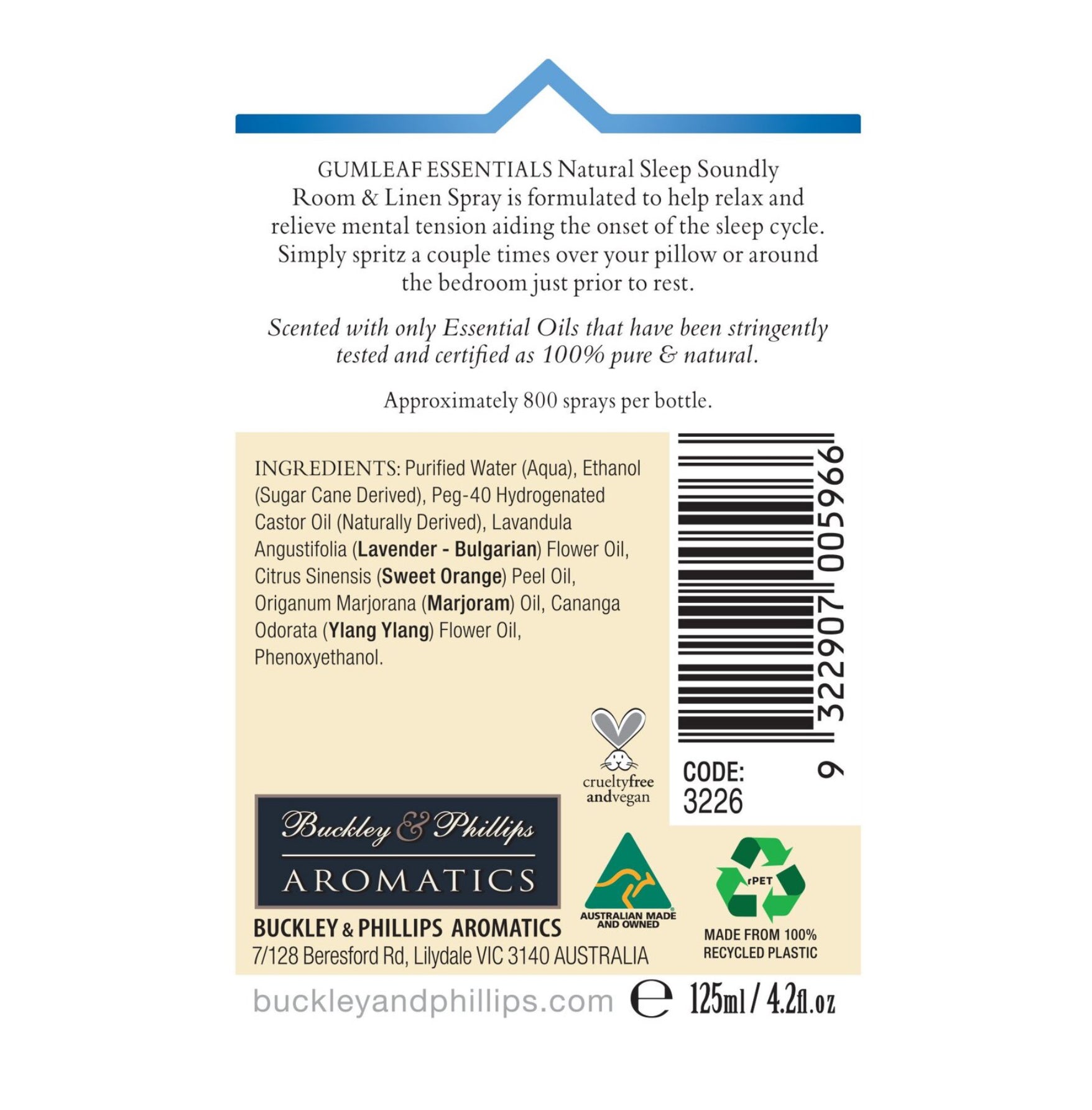 Dormez profondément - Spray d'ambiance et de linge