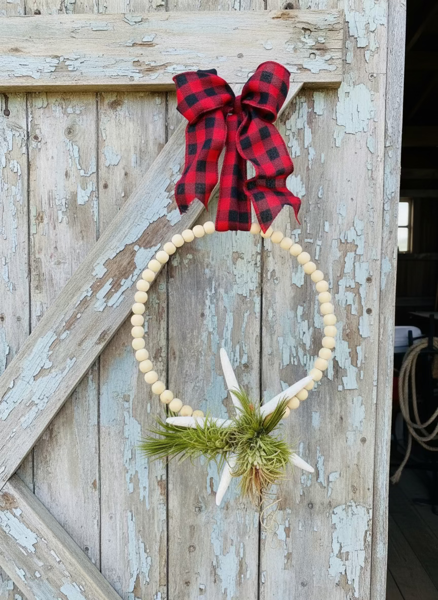 Handmade Starfish Wreath