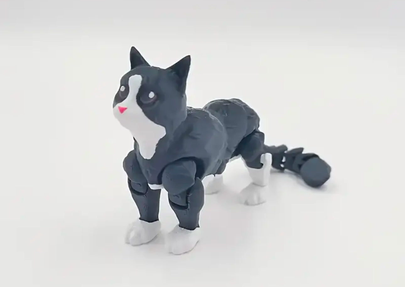 Chat réticulé imprimé en 3D