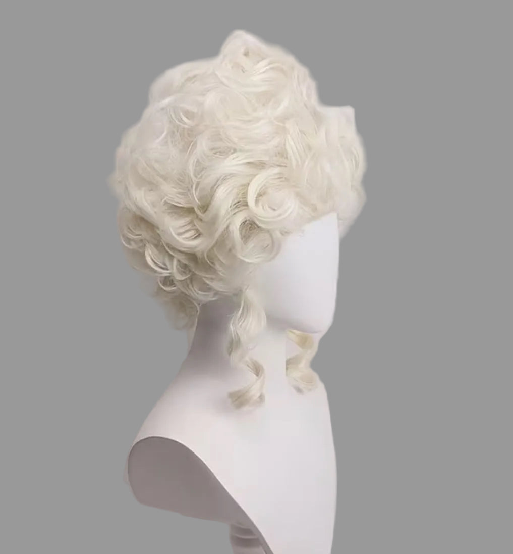 White Blonde Noble Lady Wig 30.5cm