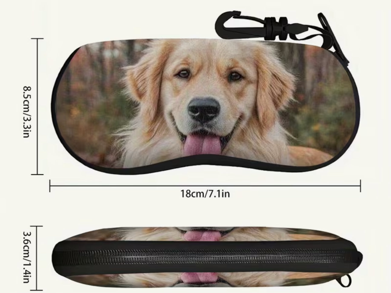 Golden Retriever Glasses Case