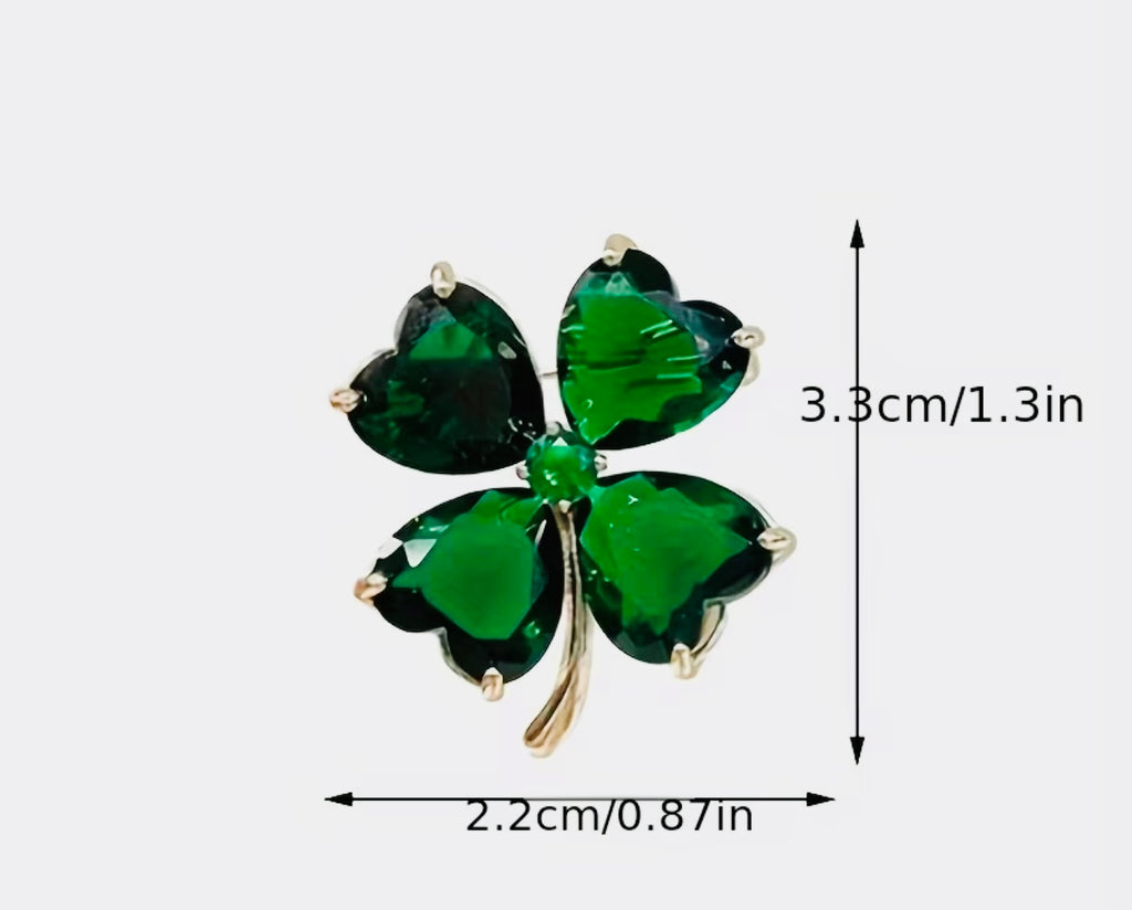 Broche/épingle trèfle à quatre feuilles