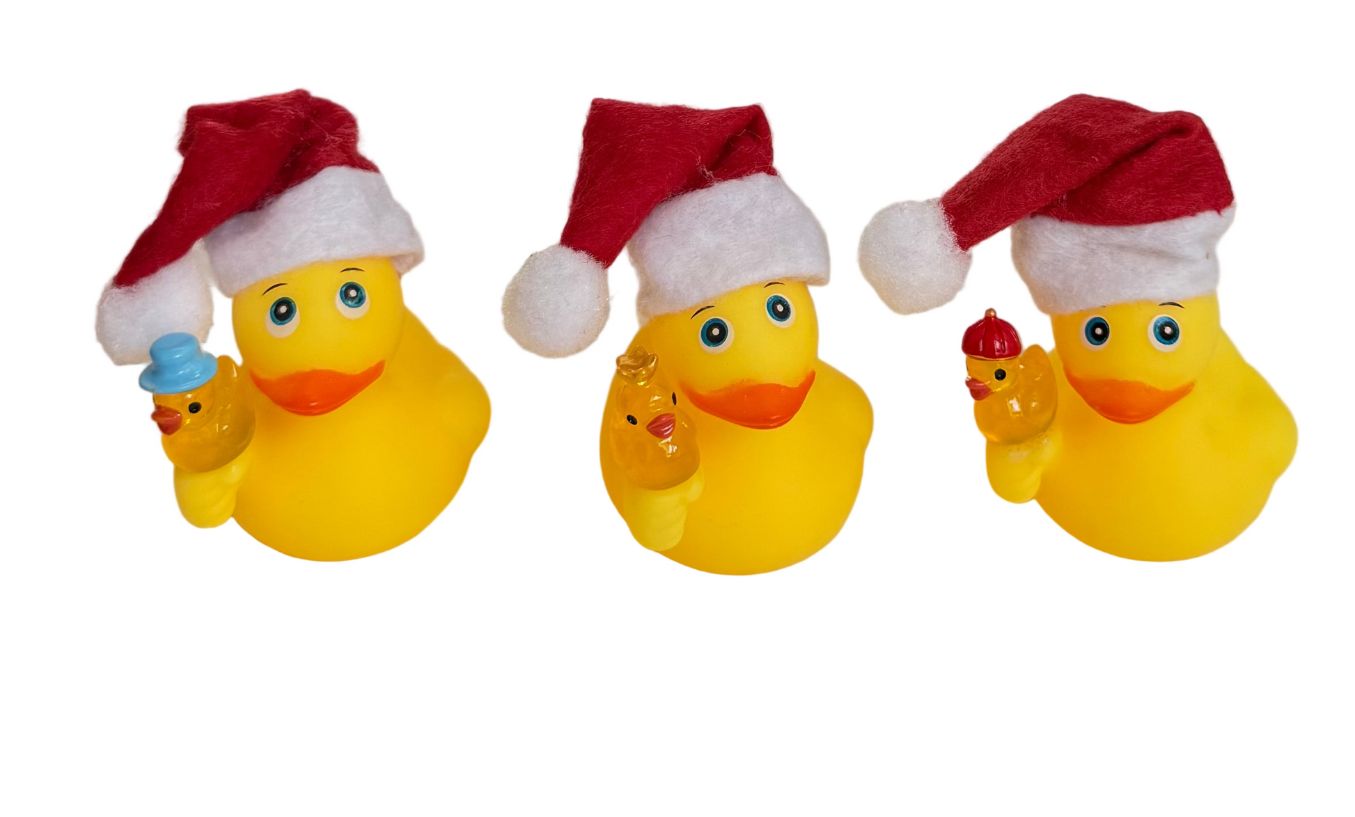 Christmas rubber duck with baby
