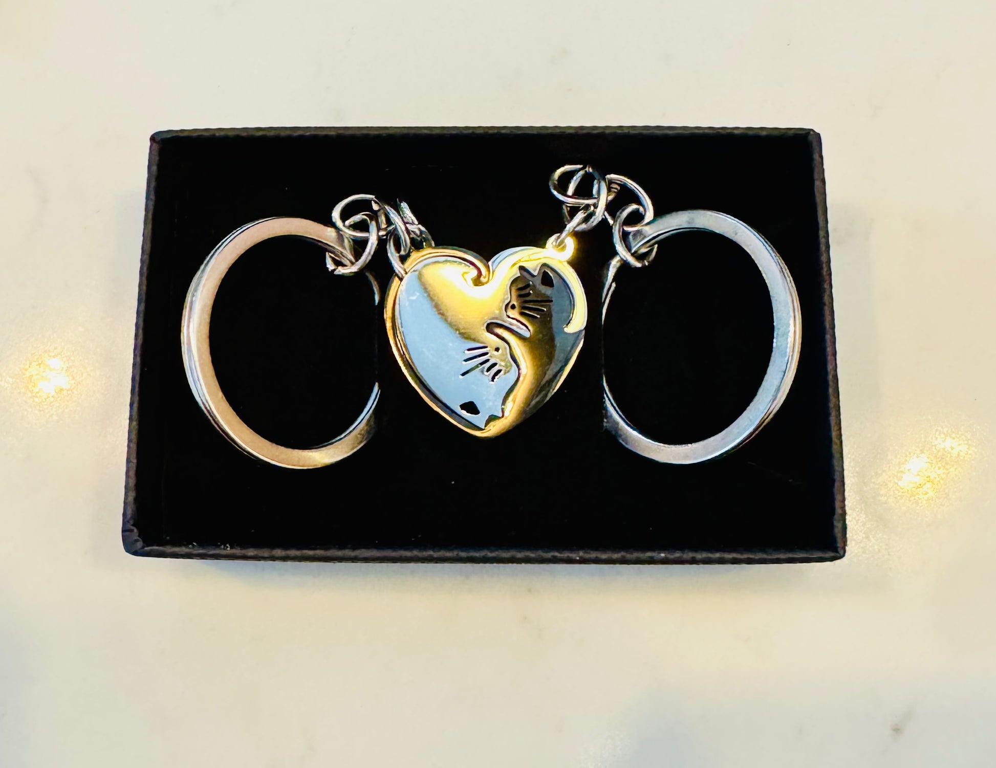 LOVE cats keychains - Set of 2 keychains