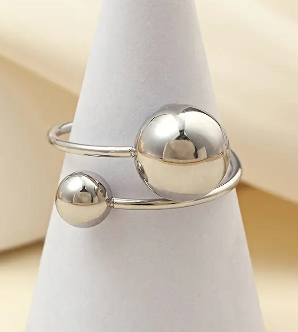 Stainless Steel Balls Ring
