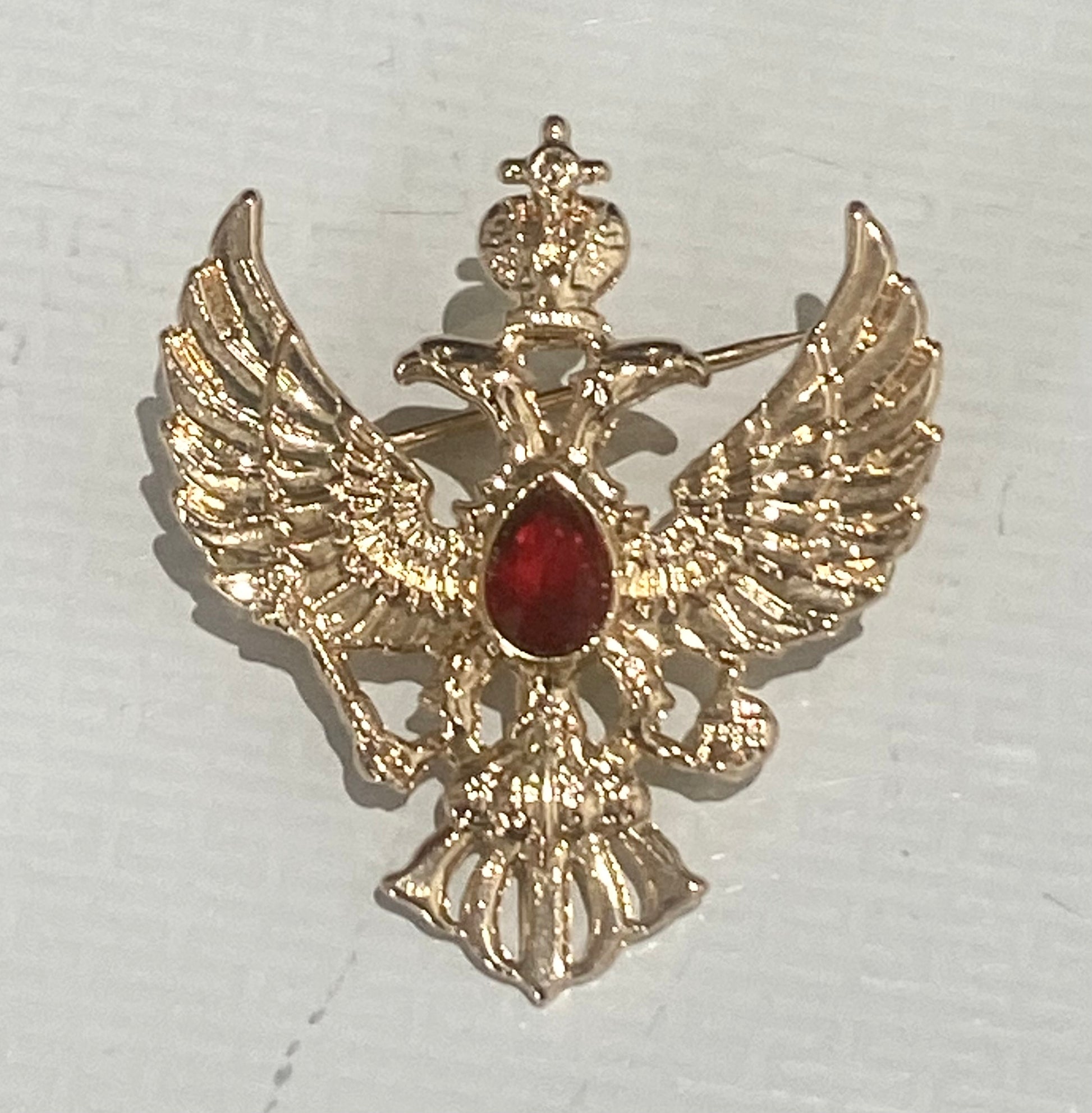 Gold Eagle Crest Pin