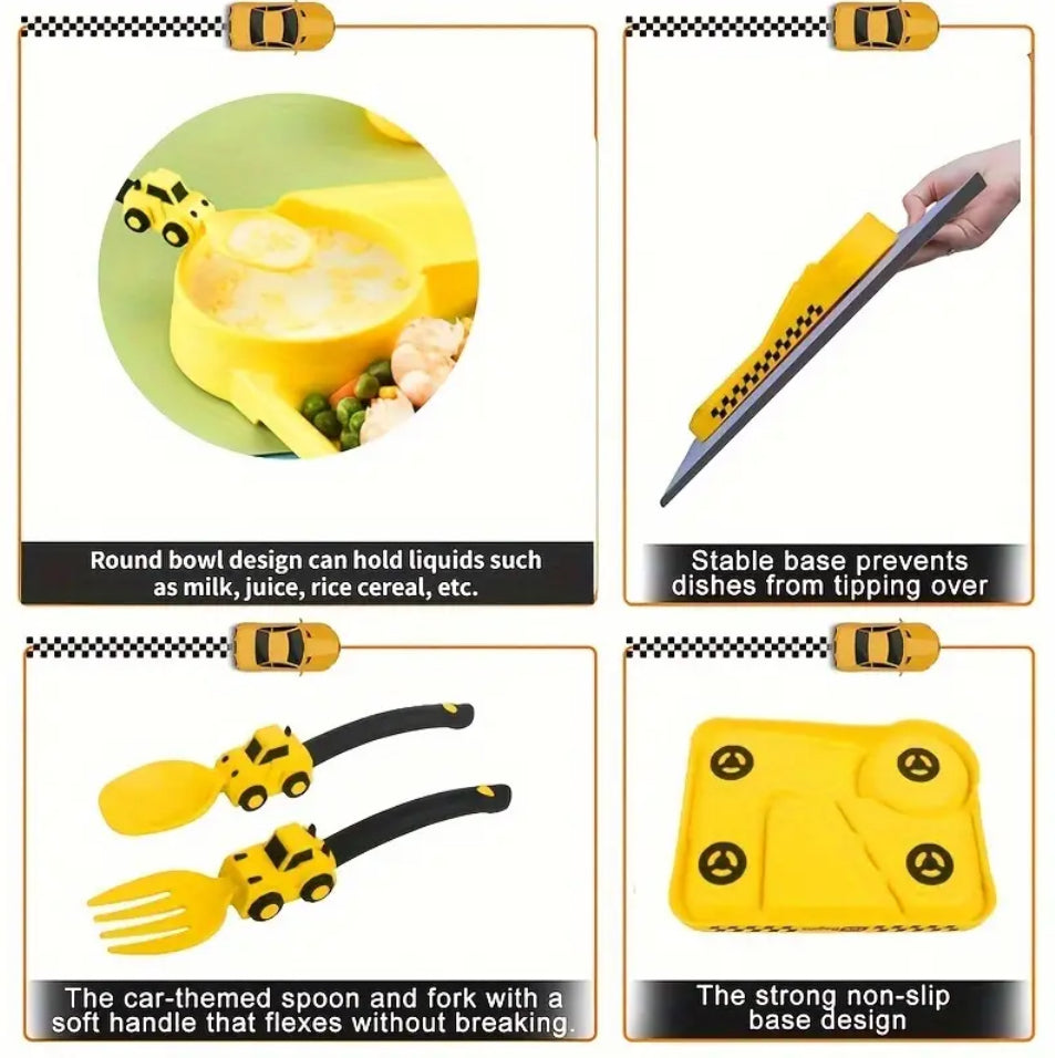 Ensemble d'alimentation pour tout-petits (jaune)