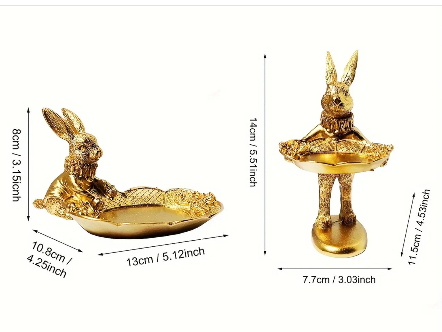 Golden Rabbit Tray ( 3 types)