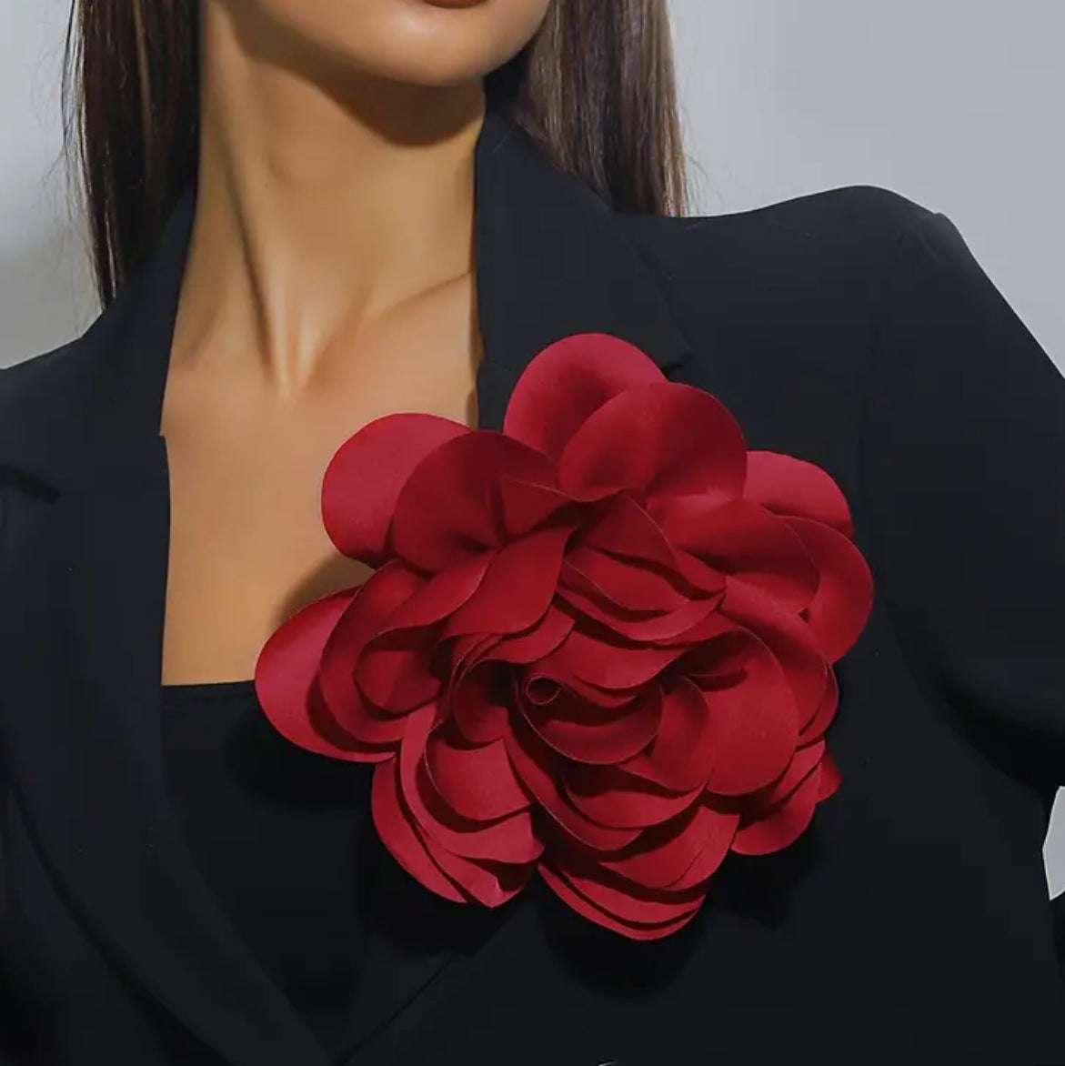 Large Flower Brooch or Clip