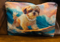 Surfing Shi Tzu pouch case