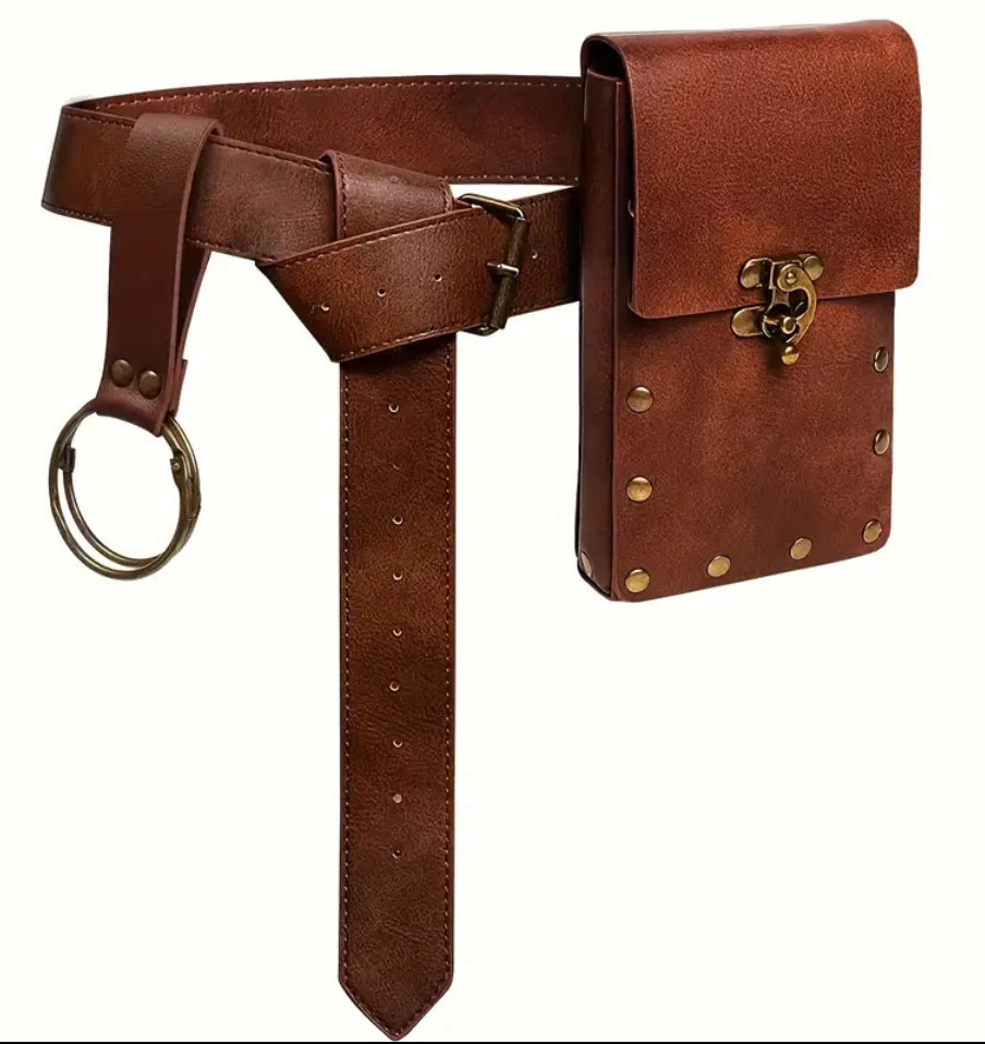 Faux Leather Medieval Belt