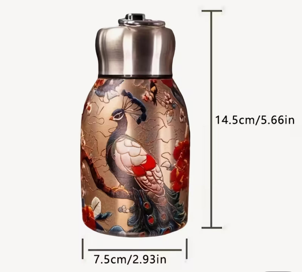 Stainless Steel Peacock Flask 300ml