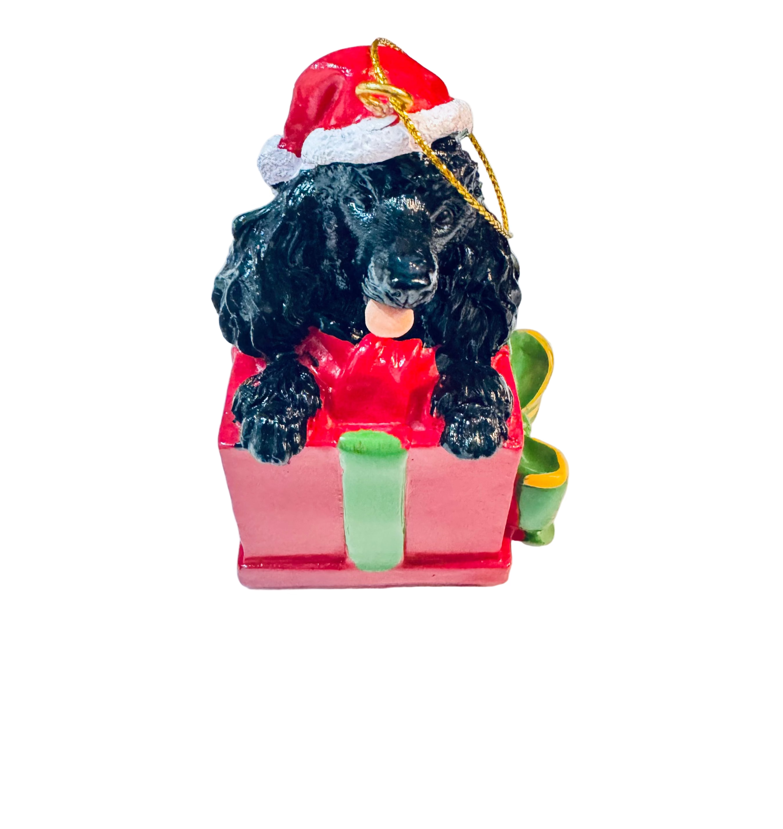 Black Poodle Dog Xmas Tree Ornament