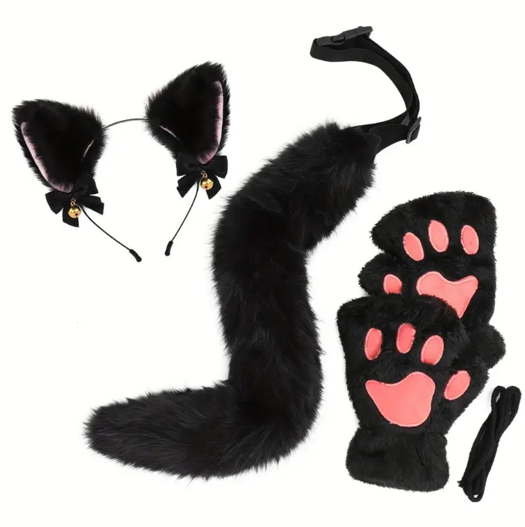 Black Cat Costume Set (set of 3)