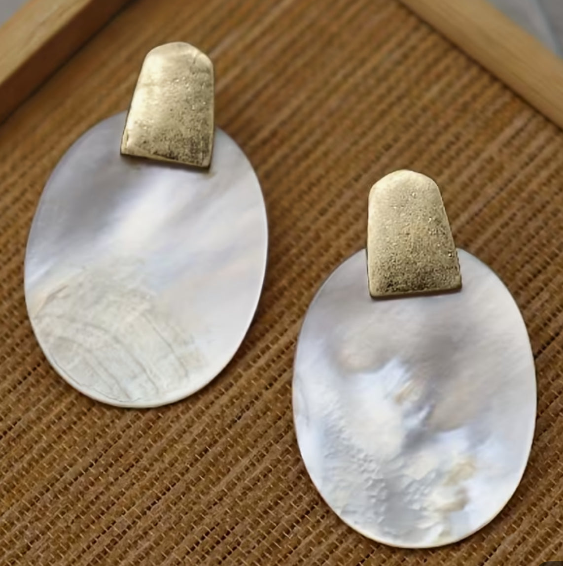 Boucles d'oreilles coquillage en acier inoxydable