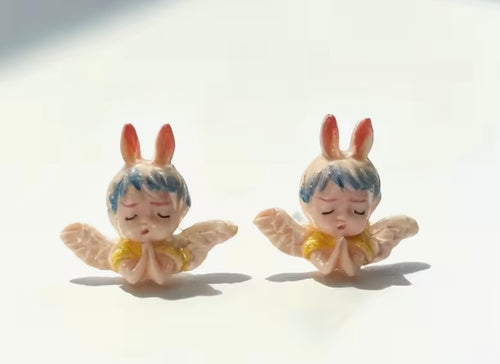 Praying Angel Stud Earrings