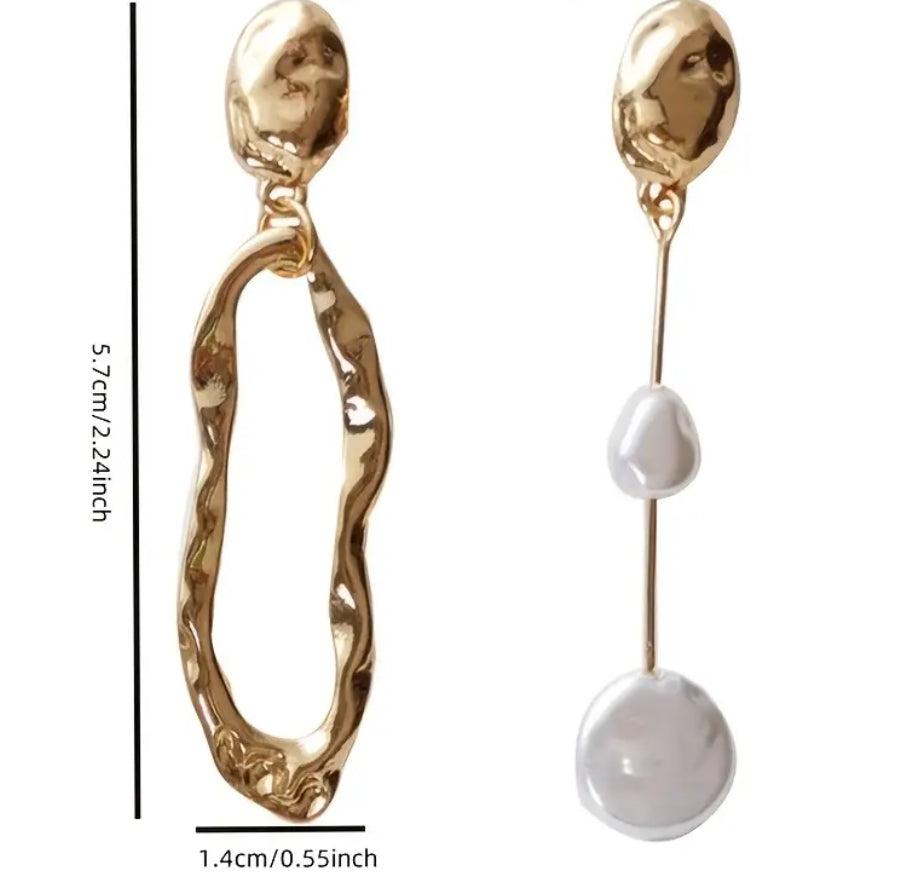 Sterling silver Pearl earrings (Gold or Silver)