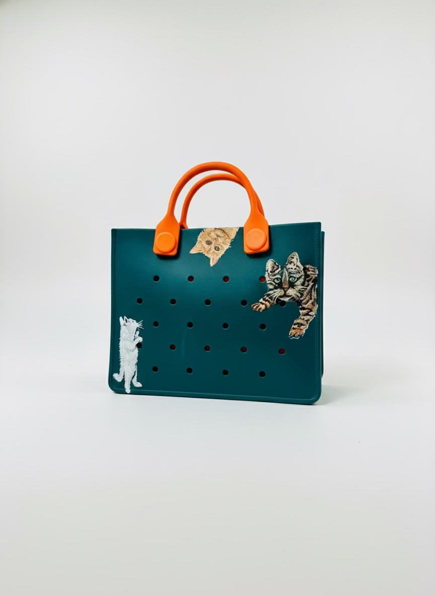 Handpainted Waterproof Handbag (One of a Kind)