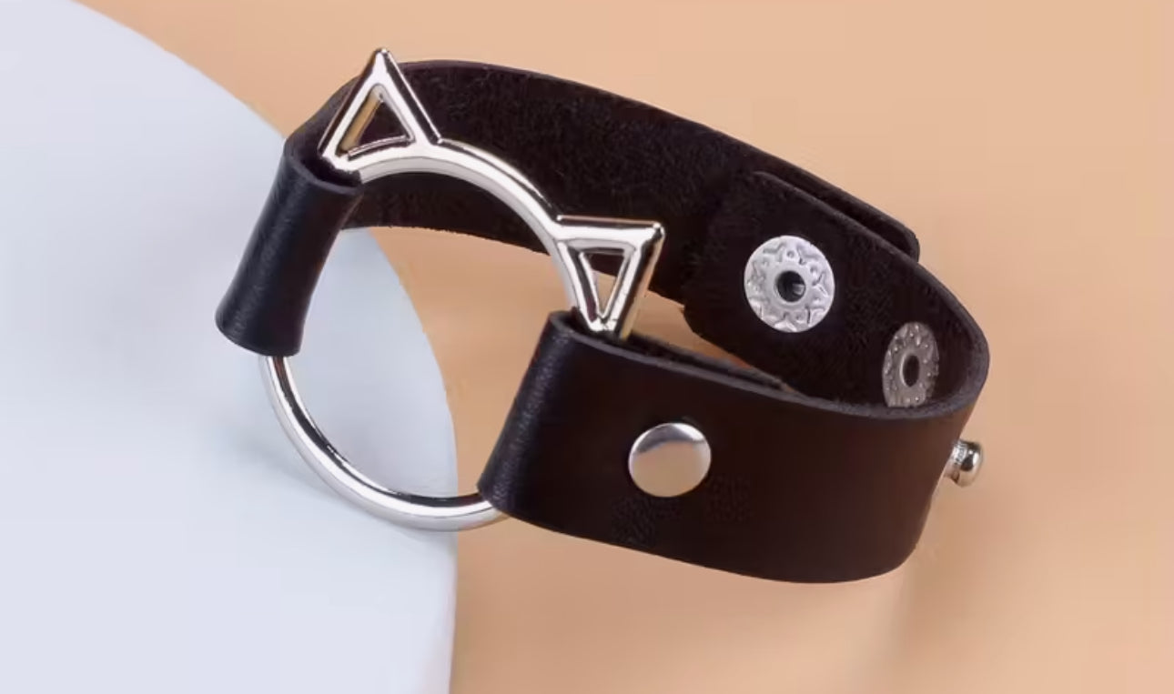 Black cat wrist cuff