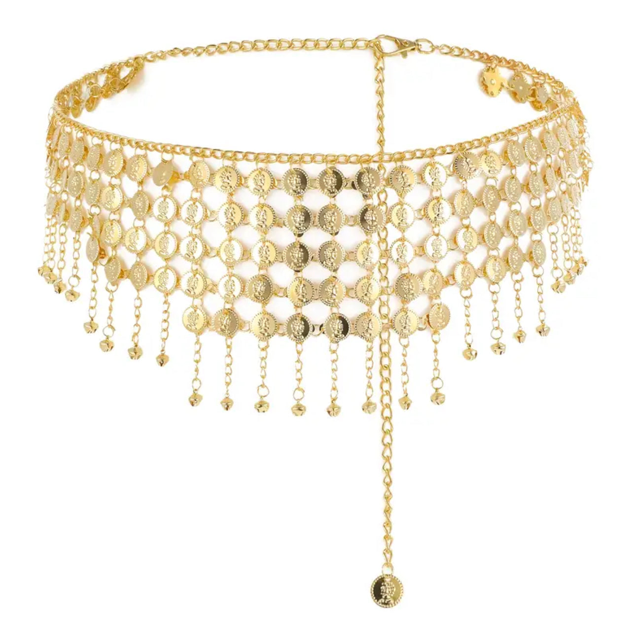 Gold Coin Bohemian Chain Belt