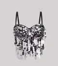 Silver Sequin Disco Corset
