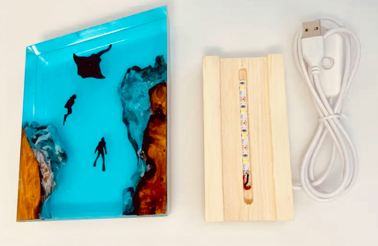 Resin Ocean Mood Lamp