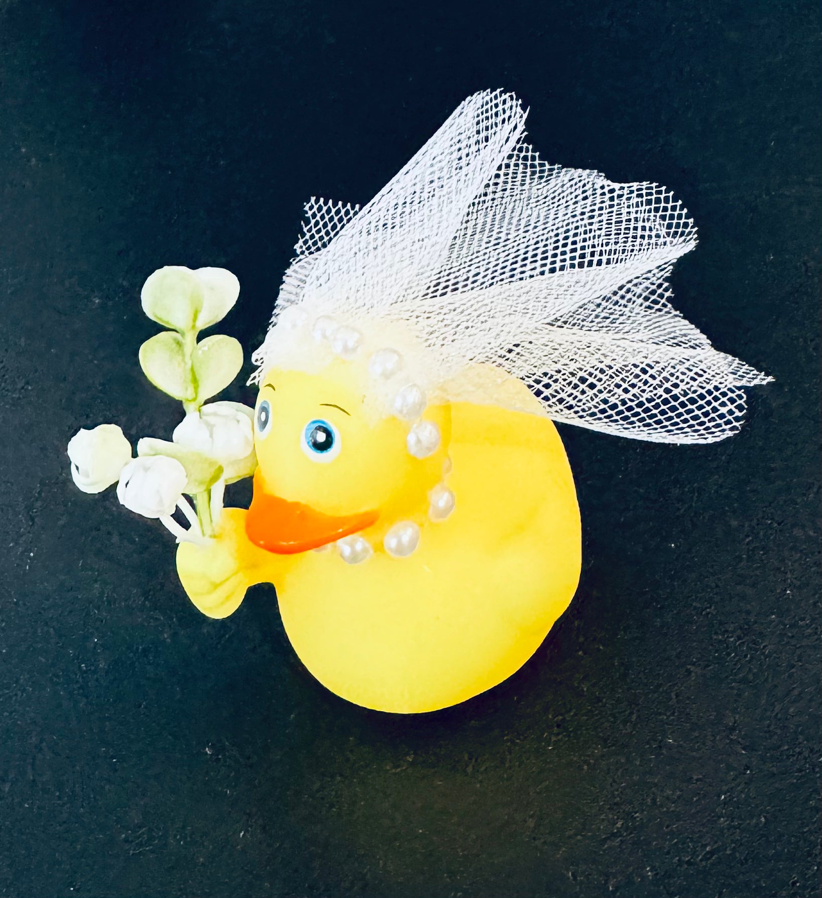 Canard en caoutchouc de la mariée