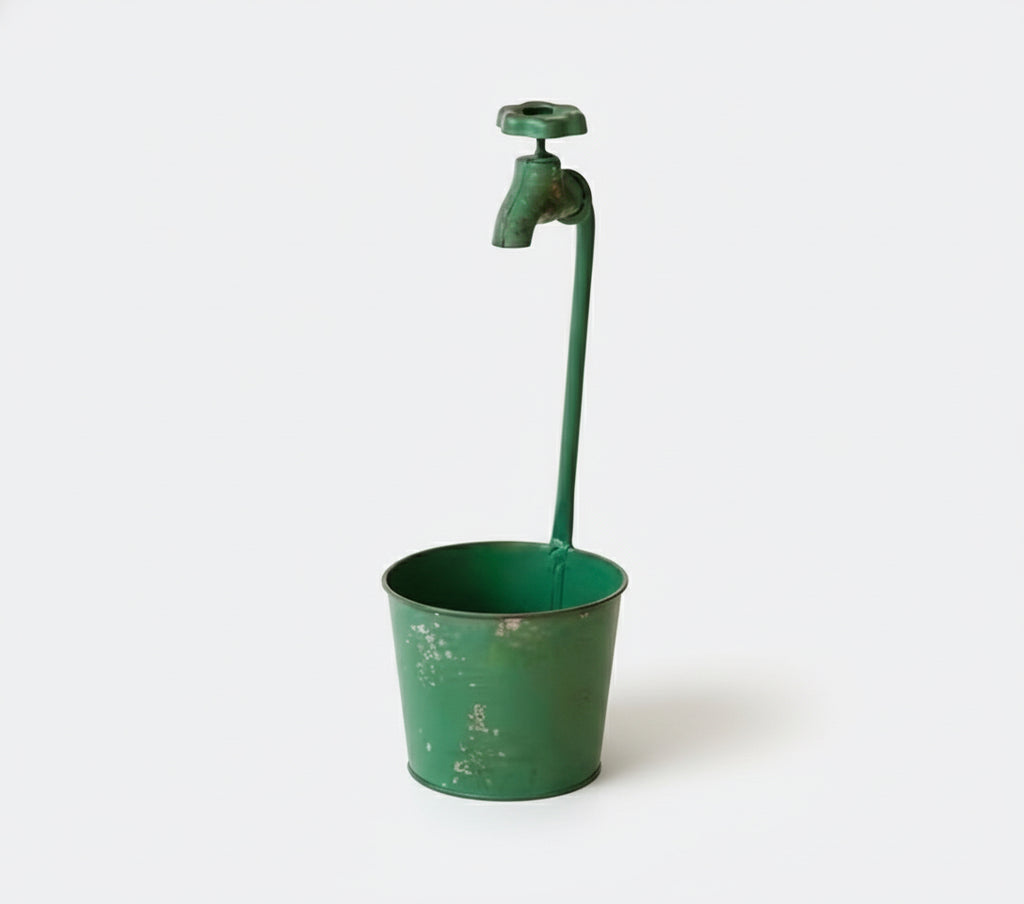 Metal Tap Planter