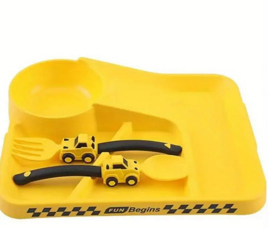 Ensemble d'alimentation pour tout-petits (jaune)