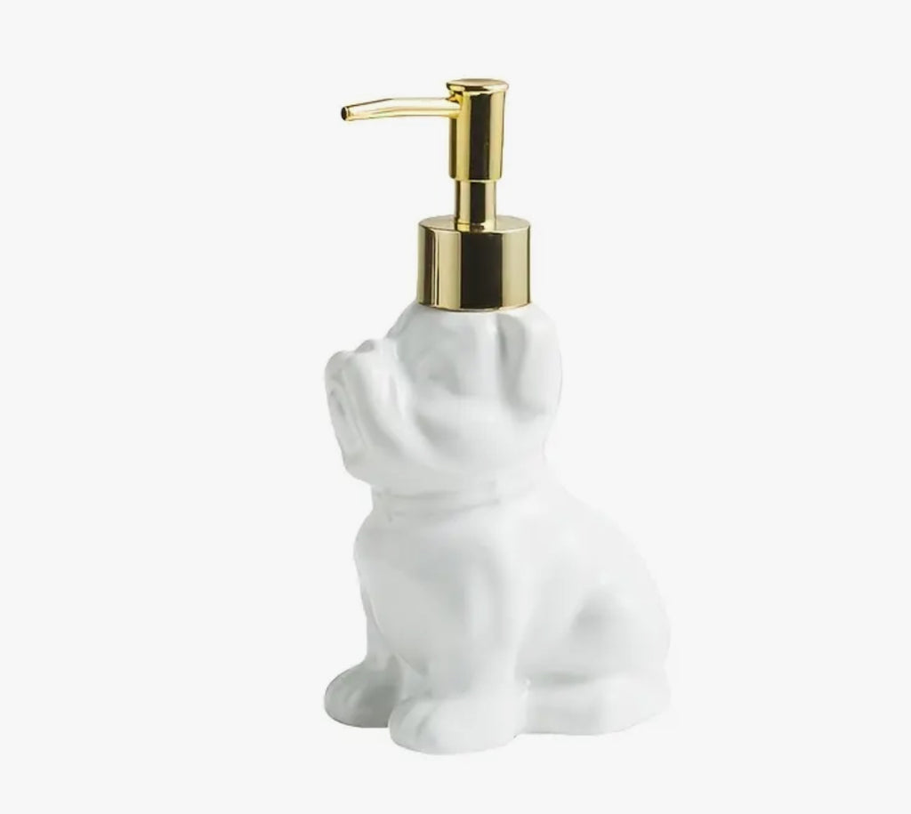 Distributeur de savon en céramique pour chien
