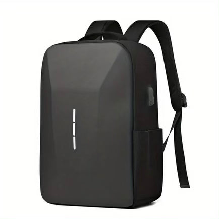 Sac à dos noir pour ordinateur portable avec serrure à combinaison et chargeur USB