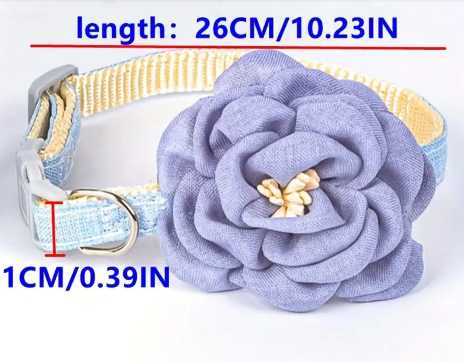 Collier pour animal de compagnie à fleurs roses