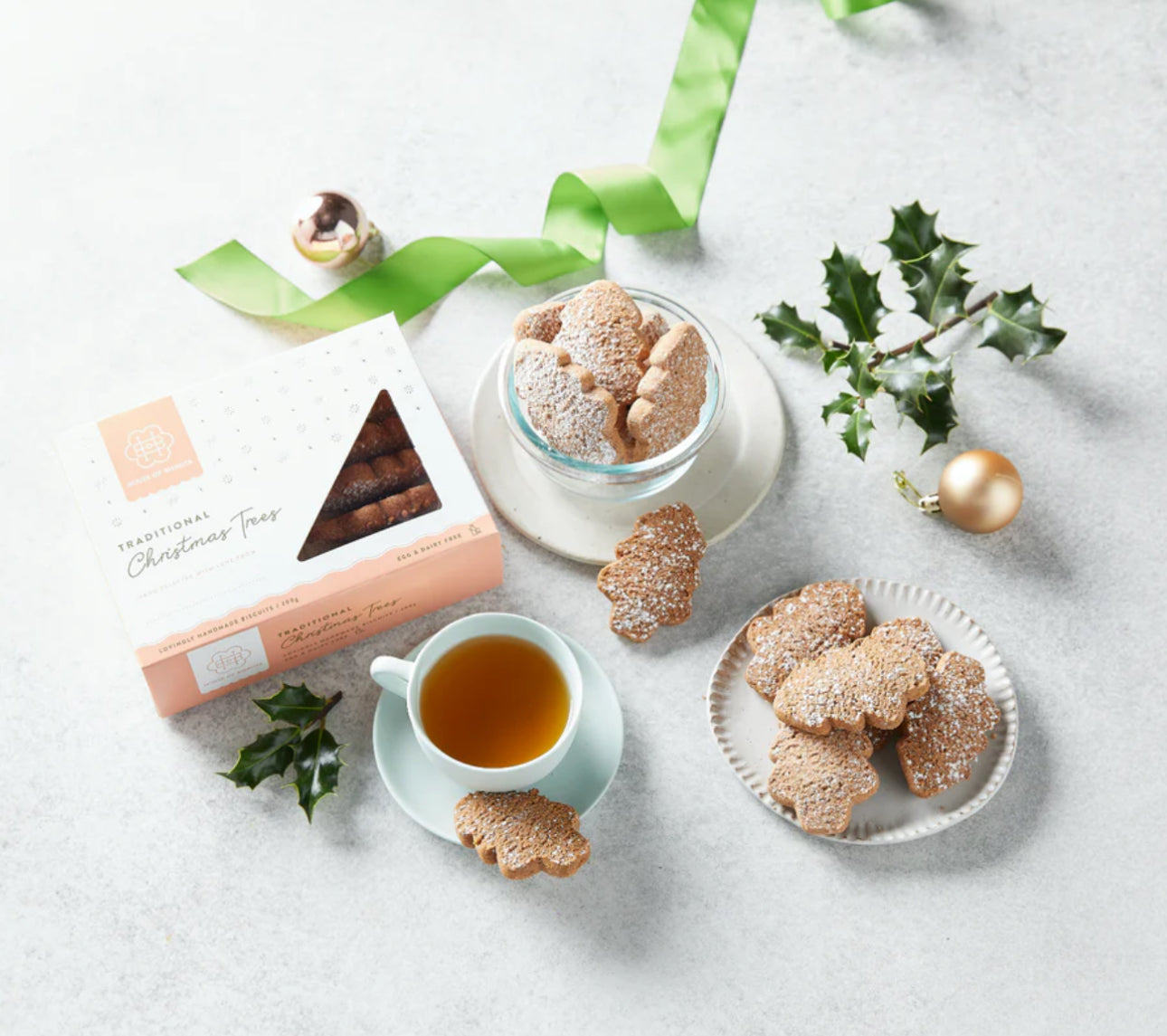 Gluten-Free Christmas Tree Biscuits 200g (DF, GF, V)