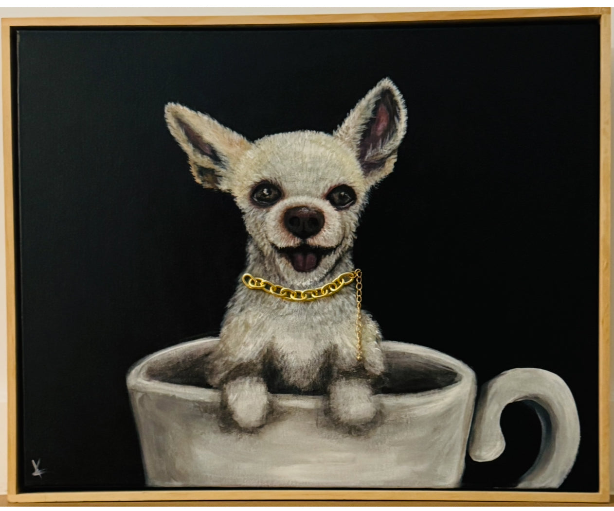 “Small as a Teacup” Acrylic Painting on Canvas
