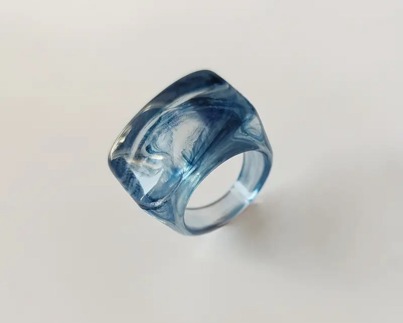 Acrylic Blue Ring