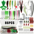 Coffret d'appâts et de matériel de pêche (86 pièces)