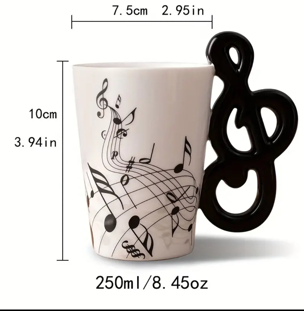 Tasse à café note de musique 25l