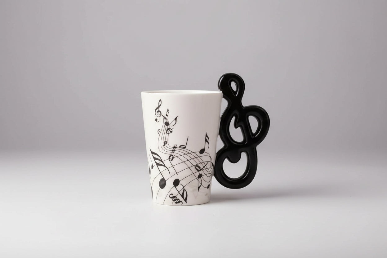 Tasse à café note de musique 25l
