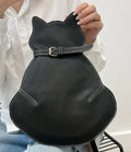 Fat Black Cat Shoulder Bag