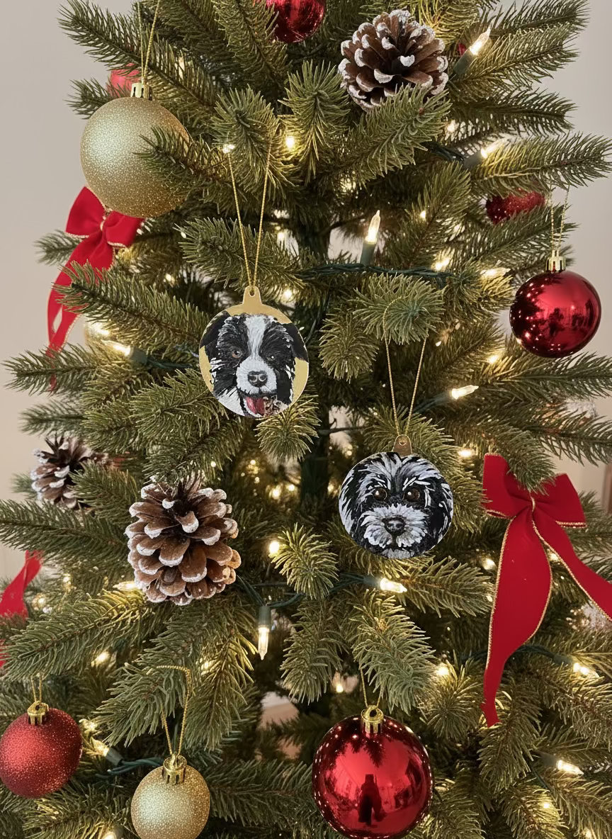 2D Christmas Bauble (Hand-painted)