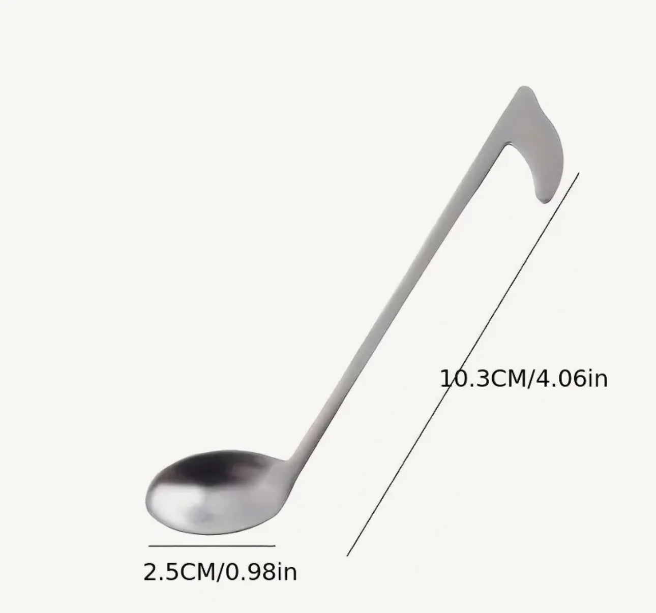 Quaver Musical Note Teaspoon (stainless steel)
