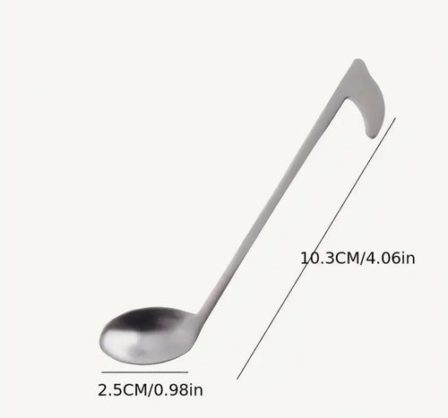 Quaver Musical Note Teaspoon (stainless steel)