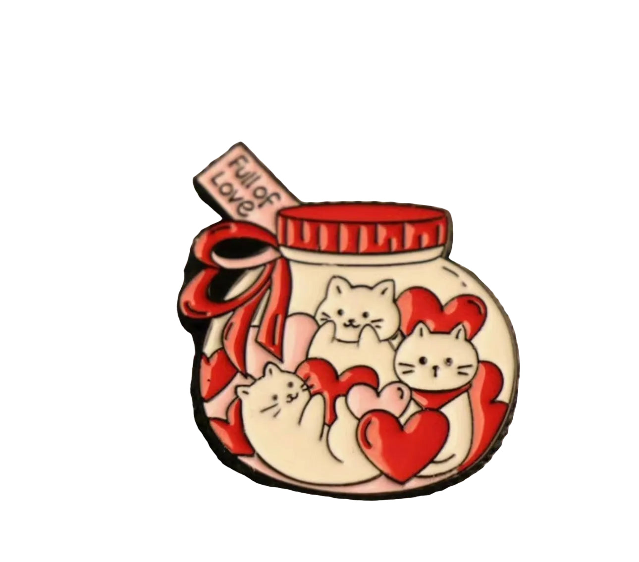 Full of Love Cats Pin