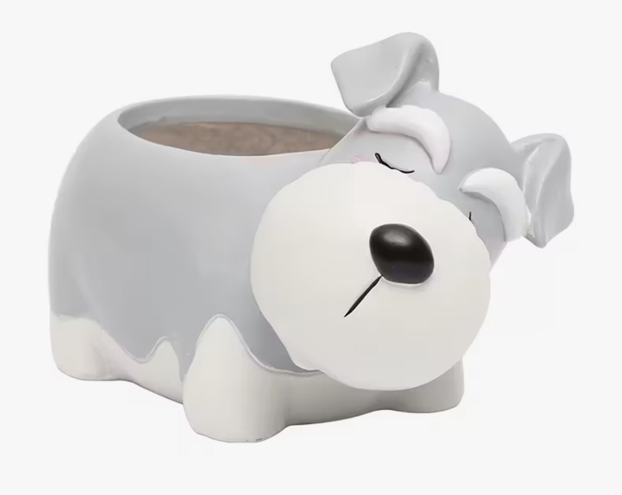 Schnauzer Planter Pot
