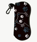 Black Cat Fabric Glasses Case