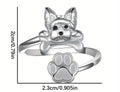Yorkie Alloy Adjustable Ring