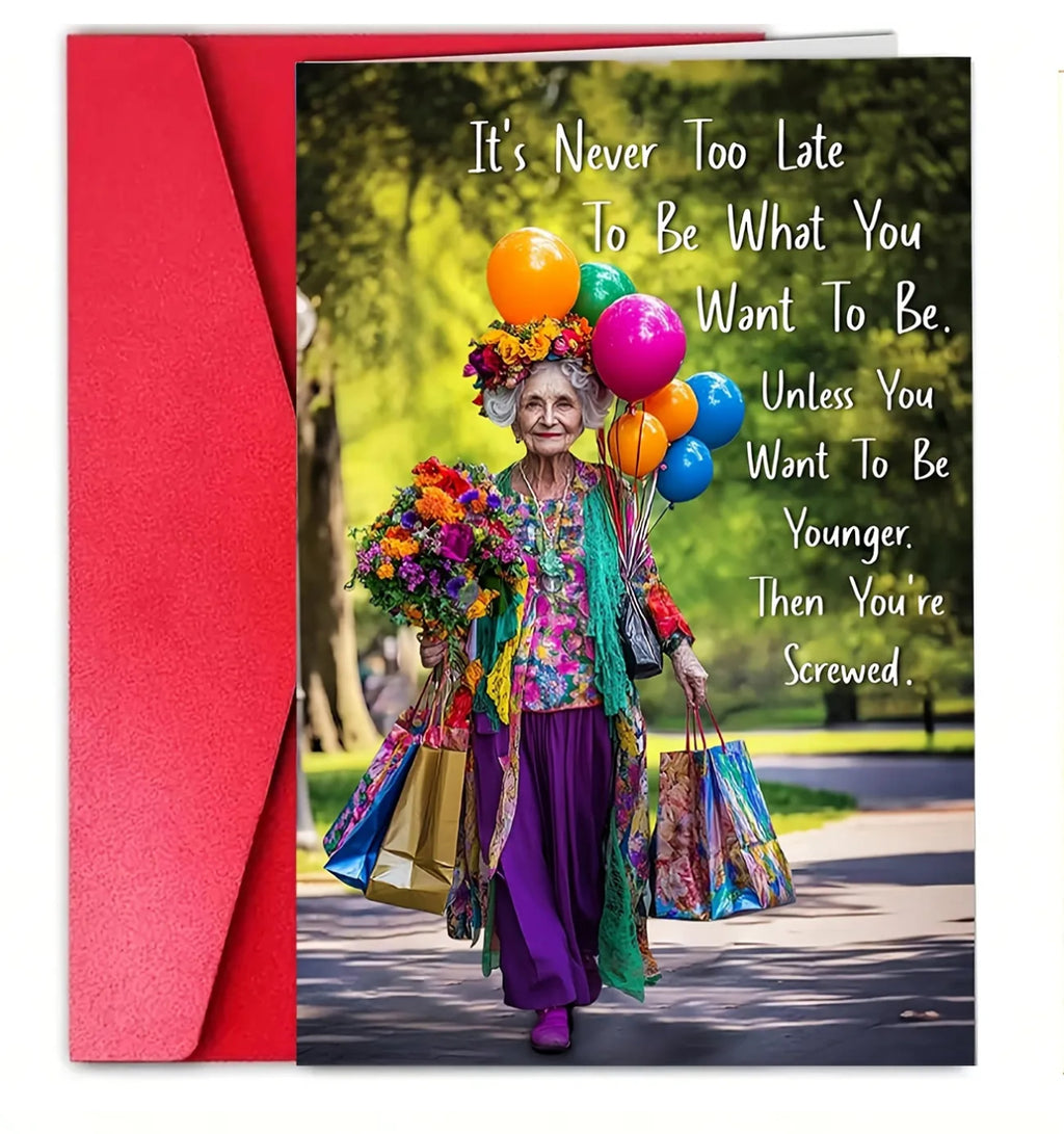 Carte d'anniversaire amusante