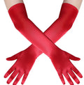 Red long gloves