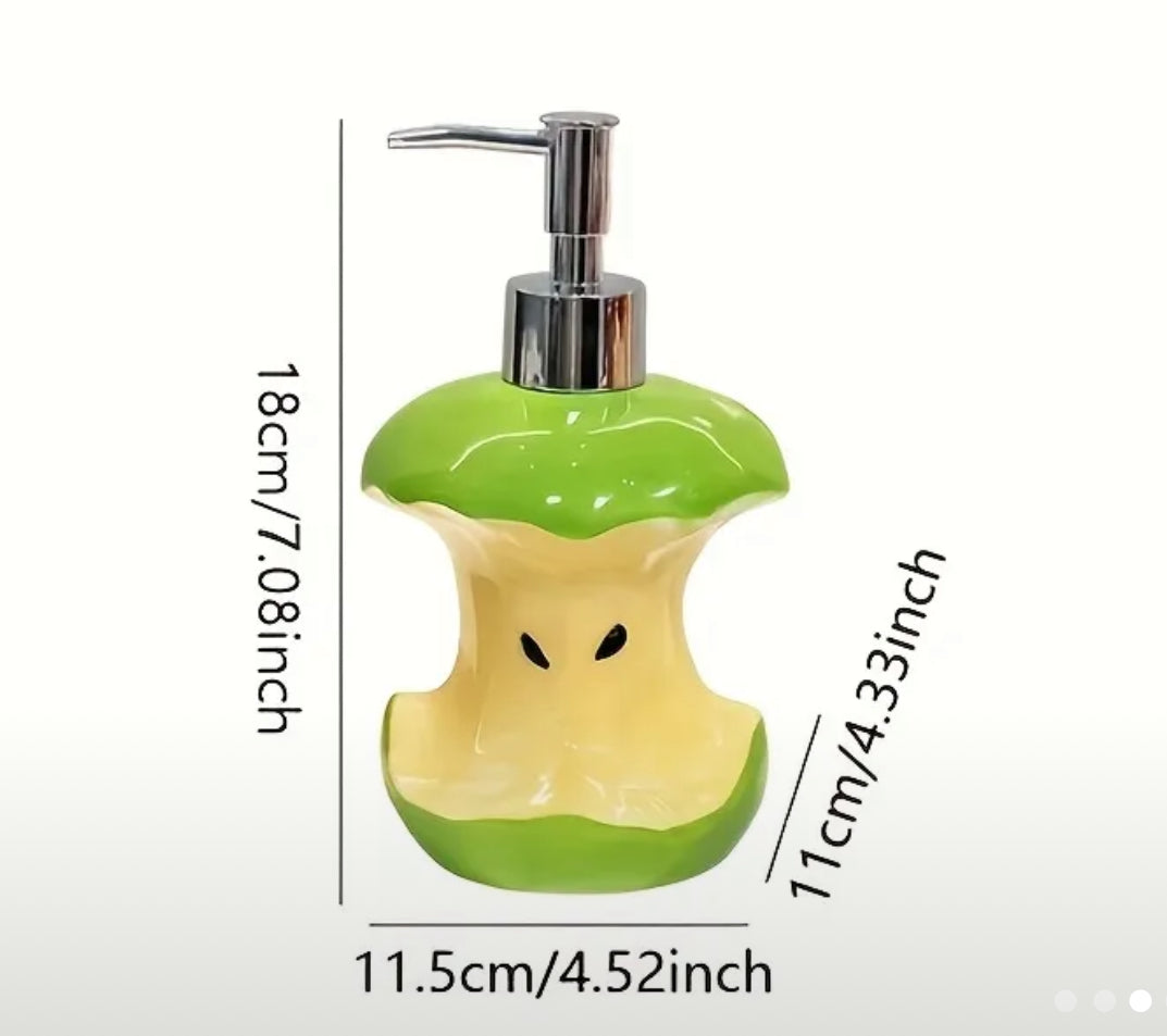 Distributeur de savon à la pomme verte