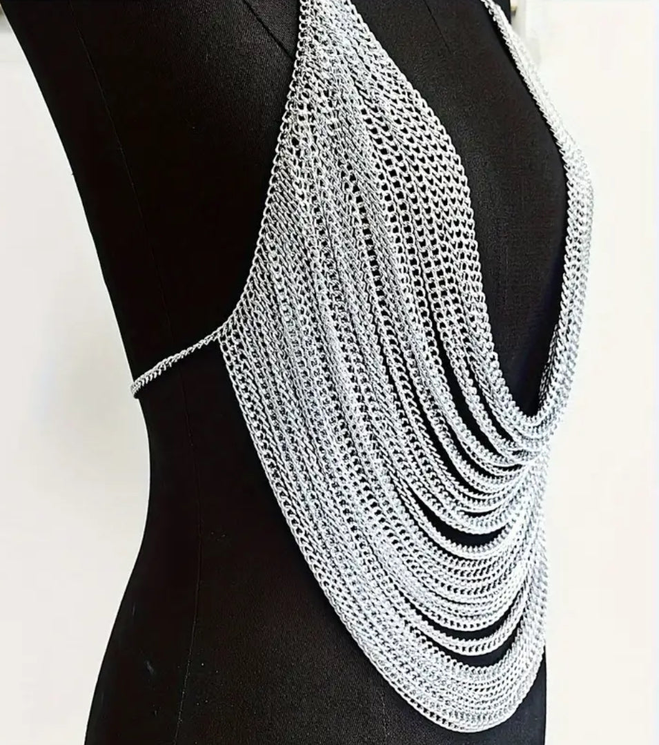 Silver Body Chain is